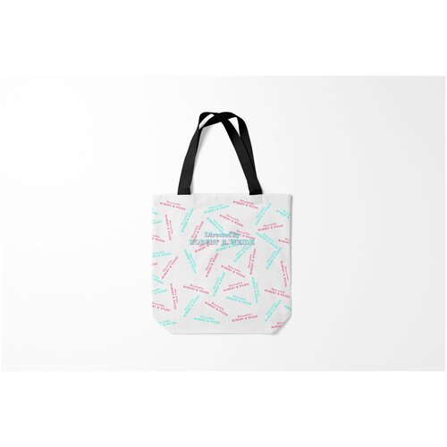 фото Сумка-шоппер / 40х40 см / мемы / directed by robert weide r. b. glitch burnettie