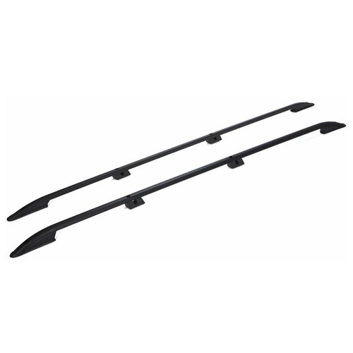 Рейлинги продольные для Volkswagen Multivan / Фольксваген Мультивен T5/T6 (длинная база) с 2003 - черные