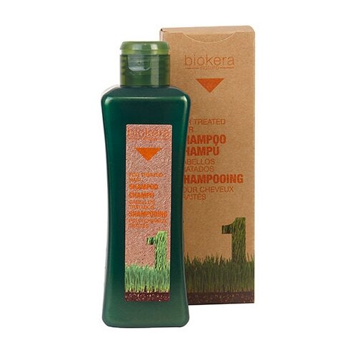 Шампунь для поврежденных волос 300мл/ Biokera Shampoo for Treated Hair, Salerm (Салерм) 300 мл шампунь для поврежденных волос 1000 мл biokera shampoo for treated hair salerm салерм 1000 мл