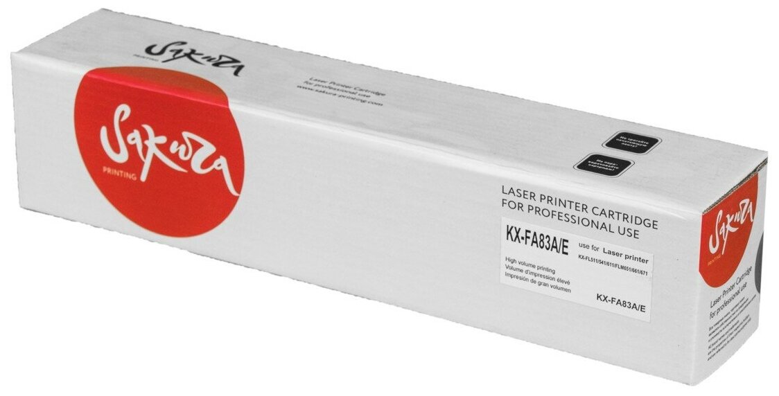 Картридж KX-FA83A Black для принтера Панасоник Panasonic KX-FLM653; KX-FLM653 RU