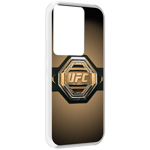 Чехол MyPads UFC единоборства мужской для Itel Vision 3 Plus / Itel P38 Pro задняя-панель-накладка-бампер