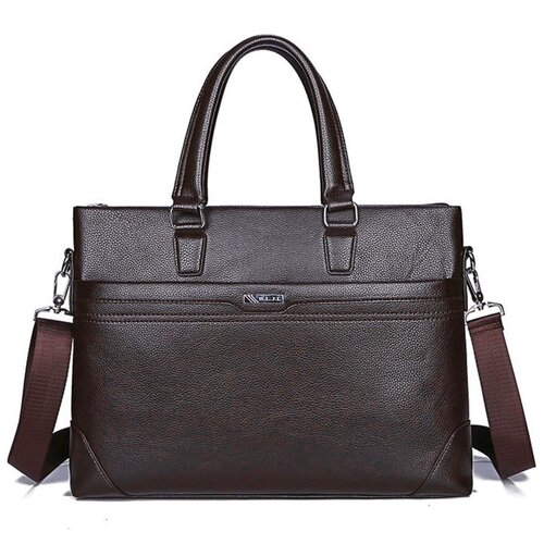 фото Сумка-портфель mypads 0609-1 из качественной импортной эко-кожи для ноутбука macbook pro air xiaomi lenovo hp asus с диагональю 12 / 12.5 / 12.6 / 13.3 дюймов тонкая бизнес сумка мешок для ежедневного использования женская мужская темно-коричневого цвета