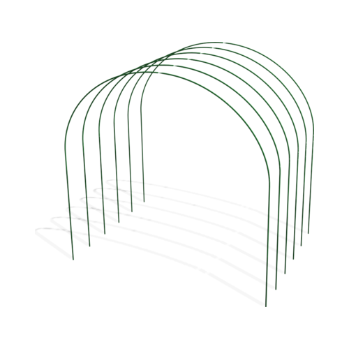 Дуга для парника 1.7М (6ШТ пруток 5ММ сталь в ПВХ) (10) тверь