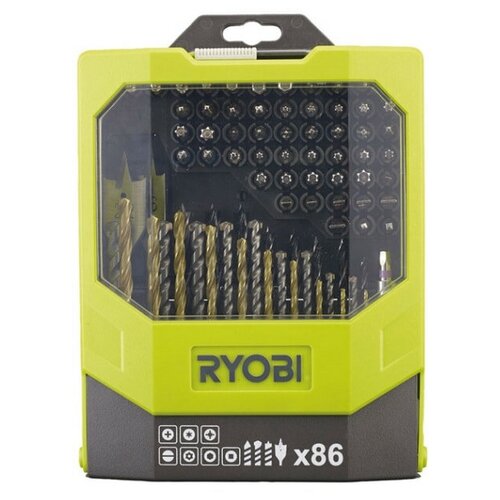 Набор сверл и бит 86 предметов Ryobi RAK86MiXC