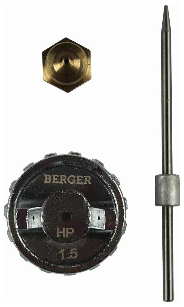 Комплект сменный для краскопульта BERGER «грау» HP (сопло+игла+дюза 1.5 мм) BG1371