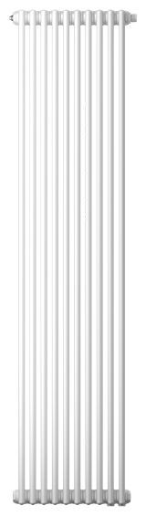 Радиатор трубчатый Zehnder Charleston 2200, 10 сек.1/2 бок. подк. RAL9016 (кроншт. в компл)