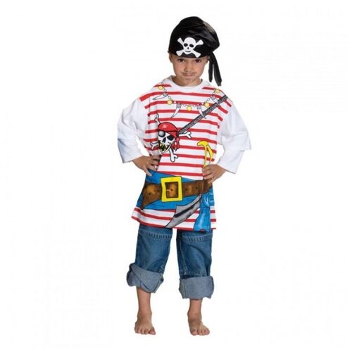 фото Пиратская футболка (5258), 140 см. rubie's