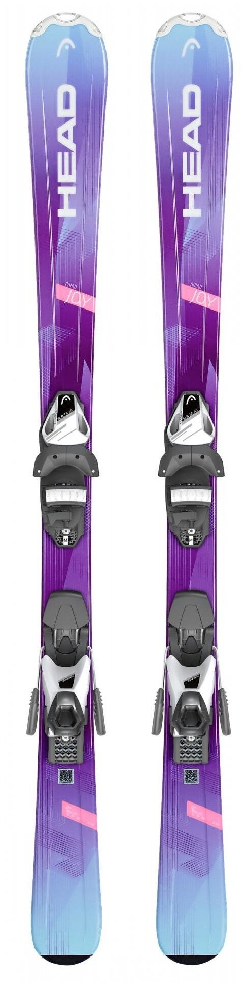 Горные лыжи с креплениями HEAD 2018-19 Joy SLR 2+SLR 4.5 AC BRAKE 74 [I] purple/turquoise (см:77)