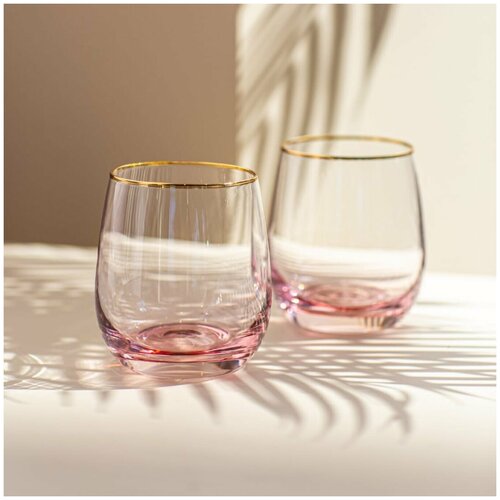 Набор стаканов FLW Gradient розовый 350 мл 4 шт