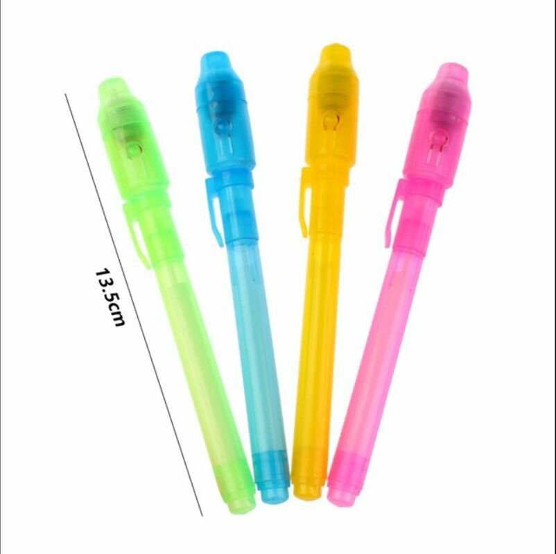 Ручка-шпион Chenguang, с УФ-фонариком и невидимыми чернилами, желтая, 1 — фото 1