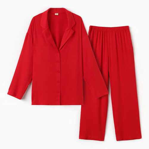 Комплект одежды Minaku, размер 48, красный женский утепленный костюм casual wear цвет коричневый размер xxl 46 48