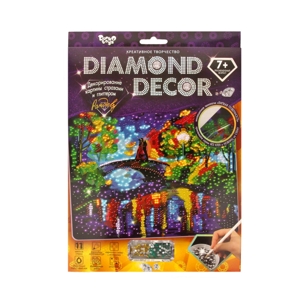 "Данко Тойс" Набор для создания мозаики серии «DIAMOND DECOR» планшетка без рамки DD-01-07