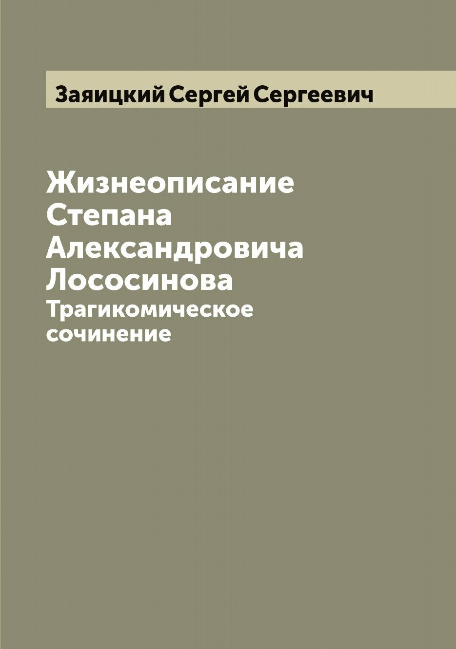 Книга Жизнеописание Степана Александровича Лососинова. Трагикомическое сочинение - фото №1