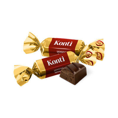 Шоколад темный 1 кг Konti, 1 упаковка