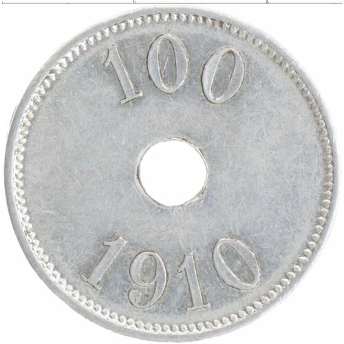 Клуб Нумизмат Монета 100 эре Гренландии 1910 года Алюминий Токен торговой станции THULE-Kap York Artic