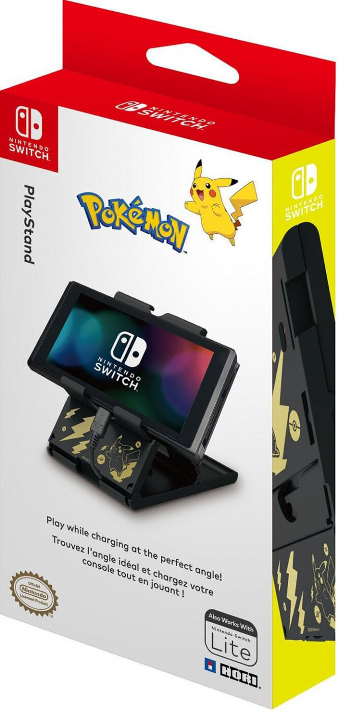 Подставка Pikachu Black & Gold для Nintendo Switch (HORI NSW-294U)