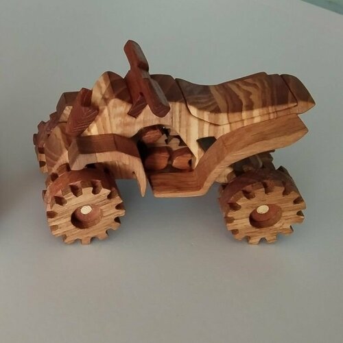 набор деревянных игрушек из 6 ти фигур крестоносцы ручная работа Квадроцикл