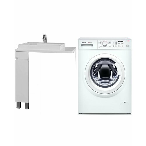 Стиральная машина Атлант 40М109-00 и раковина над стиральной машиной Юпитер 80L 3895000₽