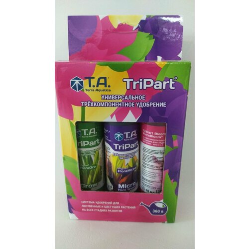 t a ghe tripart floraset hw набор удобрений для жесткой воды 60мл T.A. GHE TriPart FloraSet HW набор удобрений для жесткой воды 60мл