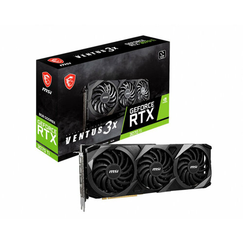 Видеокарта MSI GeForce RTX 3070 Ti VENTUS 3X OC видеокарта msi geforce rtx 4070 ti ventus 3x 12g oc