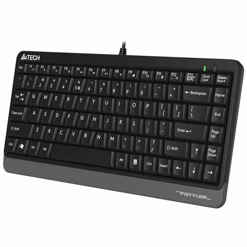 Клавиатура A4Tech Fstyler FKS11 черный/серый USB FKS11 GREY (960458) клавиатура a4tech fstyler fks11 черный серый
