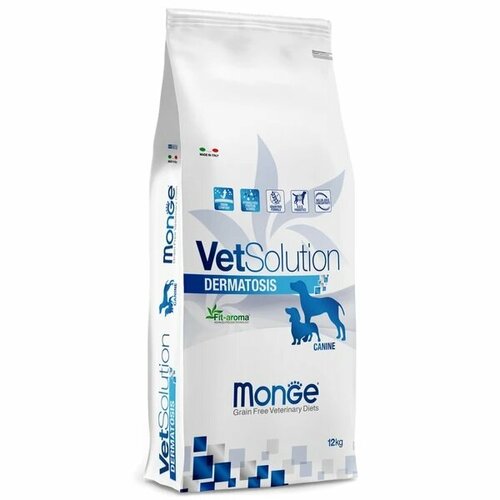 Сухой корм для собак Mong VetSolution Dermatosis, беззерновой 12 кг