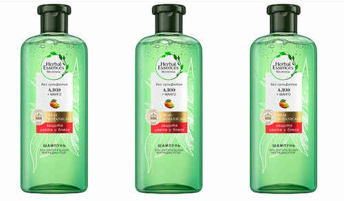 Herbal Essences Шампунь Защита цвета и блеск Алоэ и Манго 380мл,3 шт