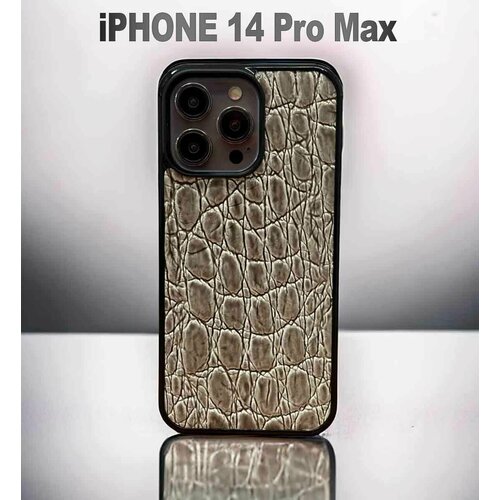 Чехол для IPhone 14 Pro Max из графитово-серой кожи