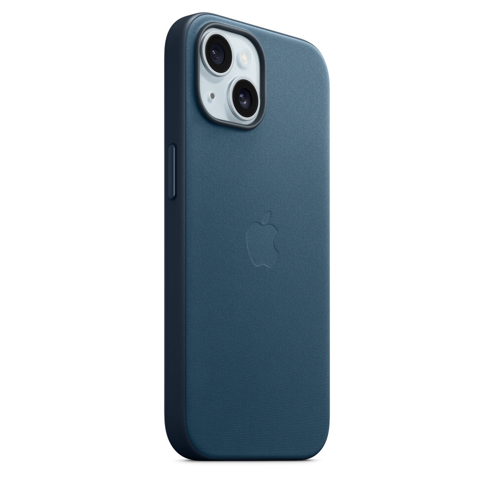 Чехол оригинальный Apple для Iphone 15 Woven Case - Pacific Blue - фото №2