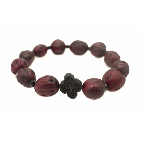 Браслет-нить Апостол веры, красный, бордовый