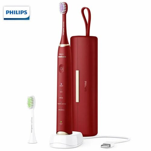 Электрическая зубная щетка Philips Sonicare HX249102 SPA красный 978400₽