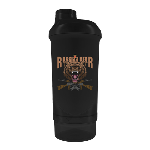 Шейкер Russian Bear (AK47) Smart 500ml+150ml