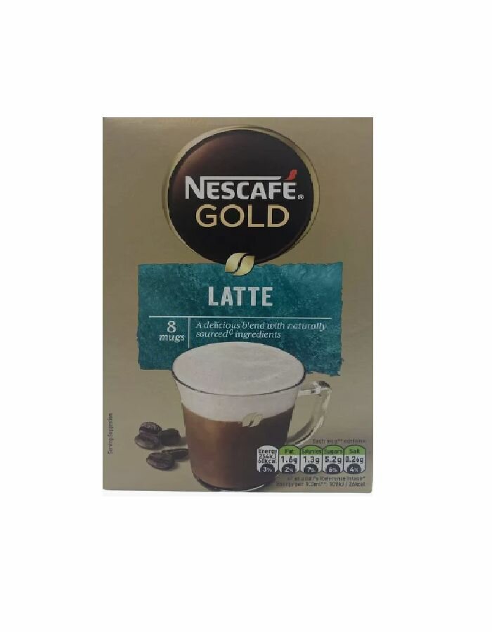 Кофе растворимый Nescafe gold Latte порционный, 15.5 г х 8 шт, 1 упак