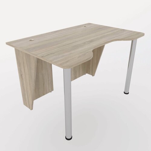 Изображение товара Игровой компьютерный стол "Лакер" с тумбой, 140х80х75 см, дуб сонома