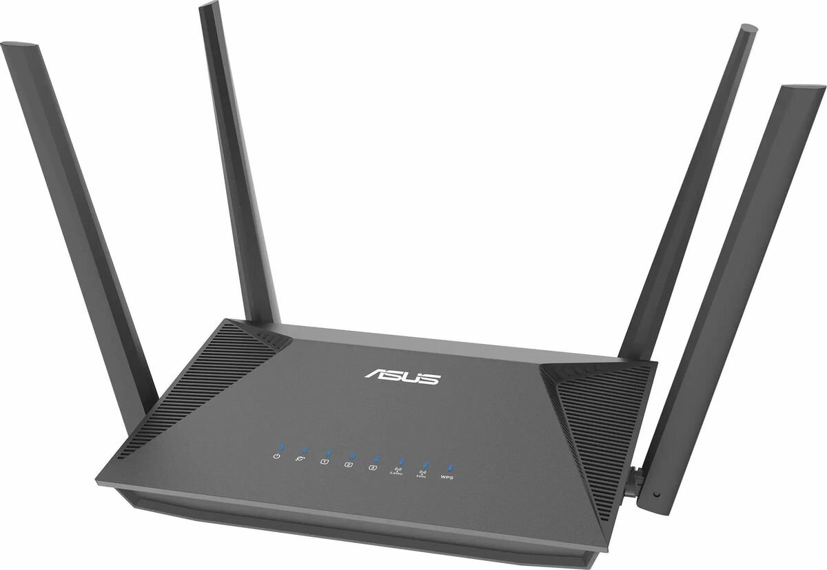 Wi-Fi роутер ASUS RT-AX52, AX1800, черный