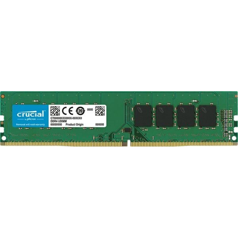 Модуль памяти DDR4 8GB Crucial 3200MHz PC4-25600 CL22 288-pin 1.2В single rank OEM - фото №3