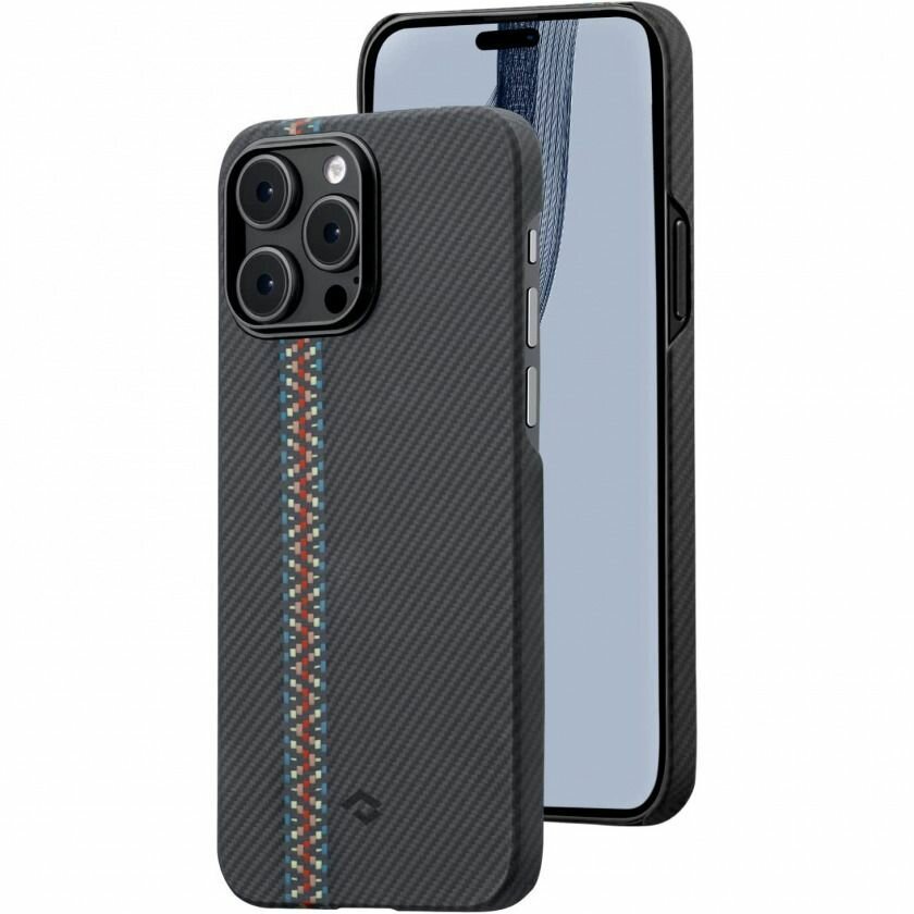 Чехол PITAKA Fusion Weaving MagEZ Case 3 для iPhone 14 Pro 6.1" принт рапсодия (Rhapsody) 600D