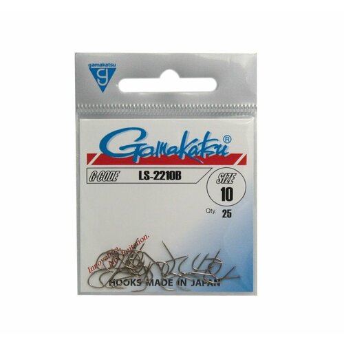 Крючок одинарный Gamakatsu LS-2210B Bronze N16 (25шт)