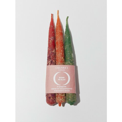 QUARZ Набор свечей из пчелиного воска Born to Slay с травами 3 шт 1360₽