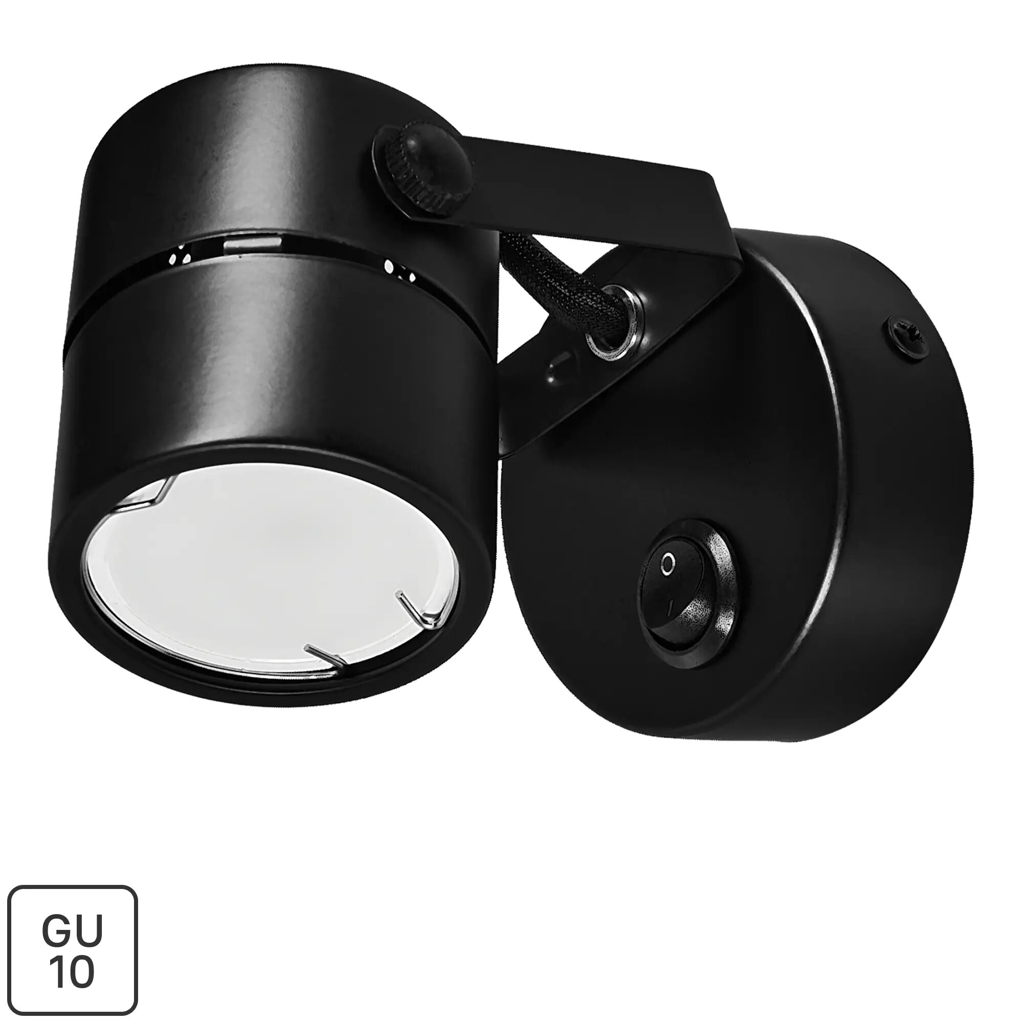 Спот поворотный Arte Lamp Mizar 1 лампа GU10 2 м² цвет черный