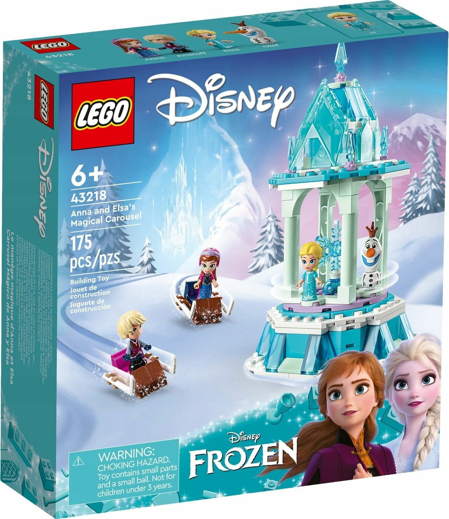 Конструктор LEGO Disney - Волшебная карусель Анны и Эльзы - Лего Дисней 43218