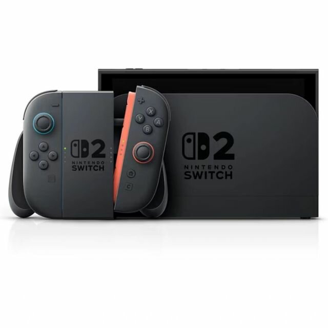 Игровая приставка Nintendo Switch 2 256 ГБ, черный/неон
