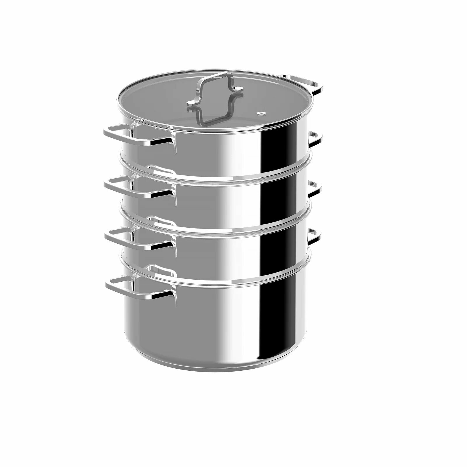 Пароварка BergHOFF DiNA Helix, 5 программ, металл, нержавеющая сталь