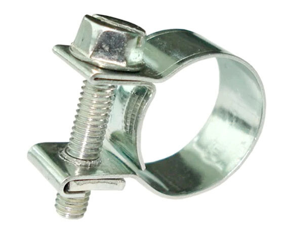 Хомут винтовой W1 D 10-12мм ширина 8мм 10шт оцинкованная сталь