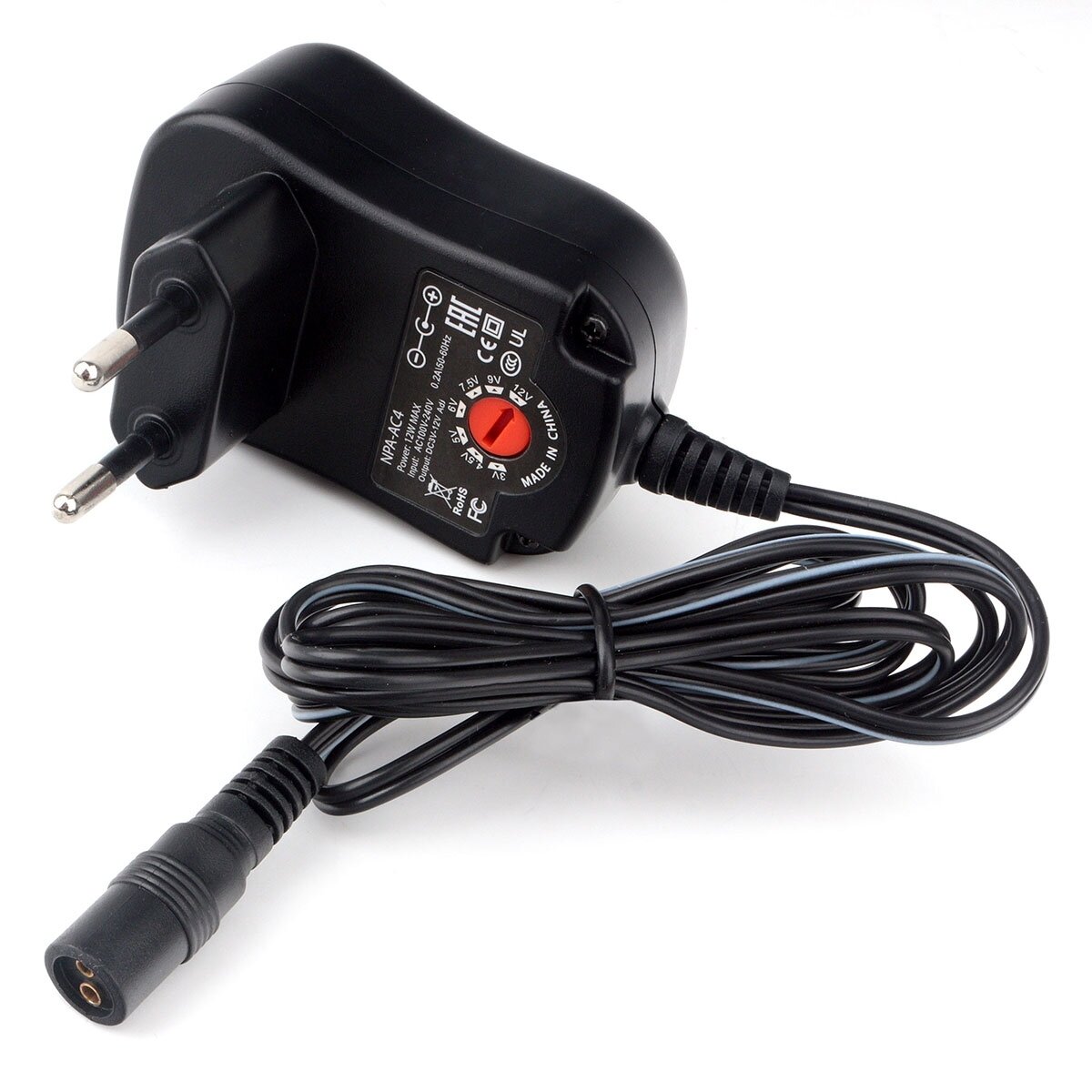 Универсальный адаптер питания Gembird NPA-AC4, 12Вт 8 штекеров — фото 1