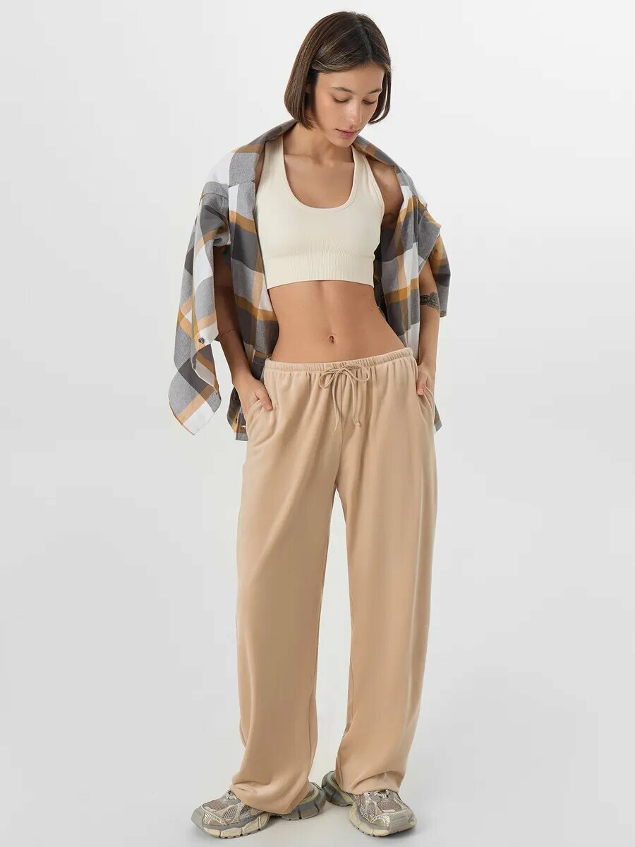 Брюки MARK FORMELLE для женщин, размер 164/170-94, песочный — фото 1