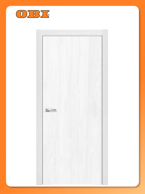 Межкомнатная дверь глухая 2000х800 финиш-плёнка анкор серебристый