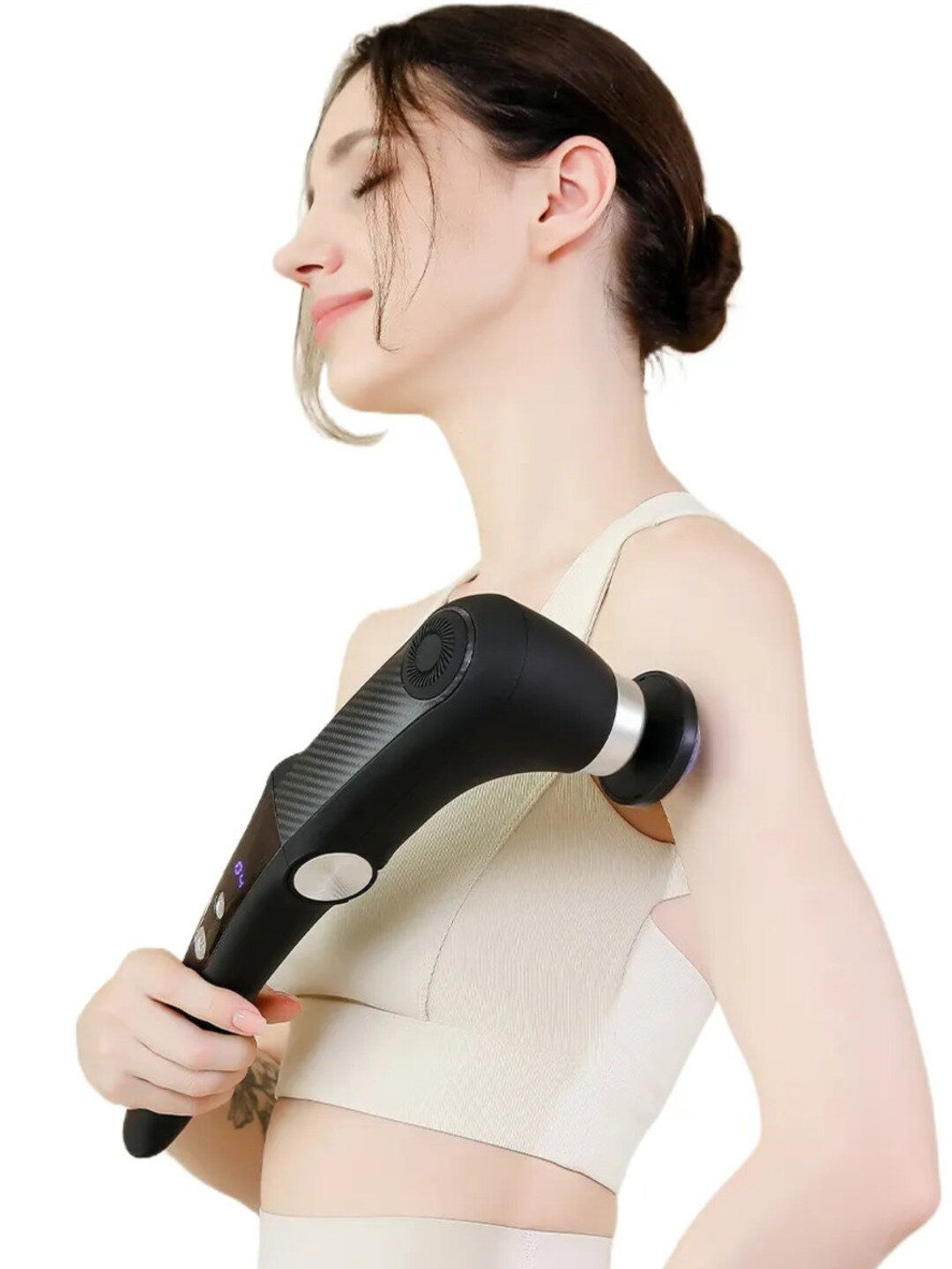 Массажер с функцией холодного и горячего массажа, с 10 насадками