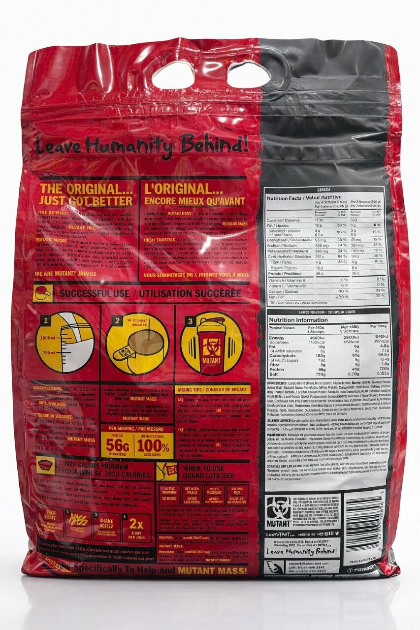 Гейнер Mutant Old Formula, высокоуглеводный, , 393 ккал/100г, 6,8 кг — фото 1