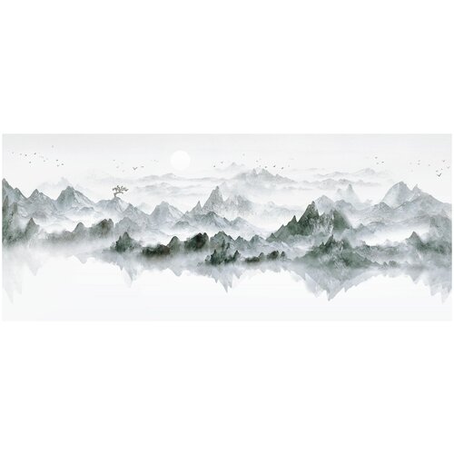 Фотообои Уютная стена Величие горных хребтов 650х270 см Бесшовные Премиум (единым полотном)